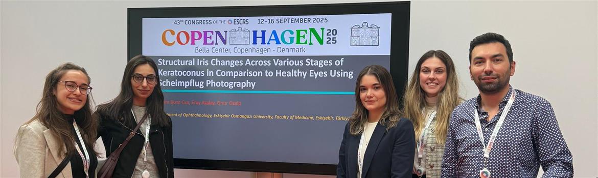 ESOGÜ Göz ESCRS 2025 için Kopenhag'daydı